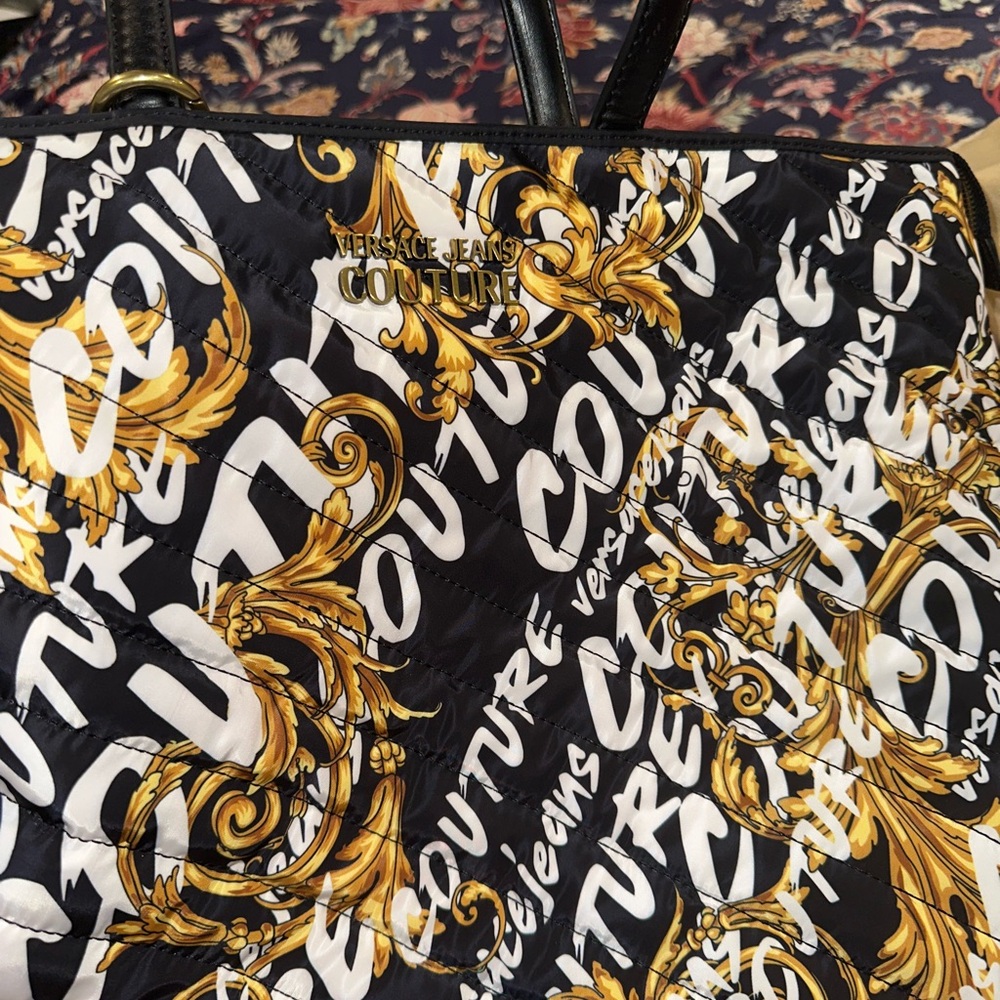 Versace Jeans Collection Black and Gold Women's Bag